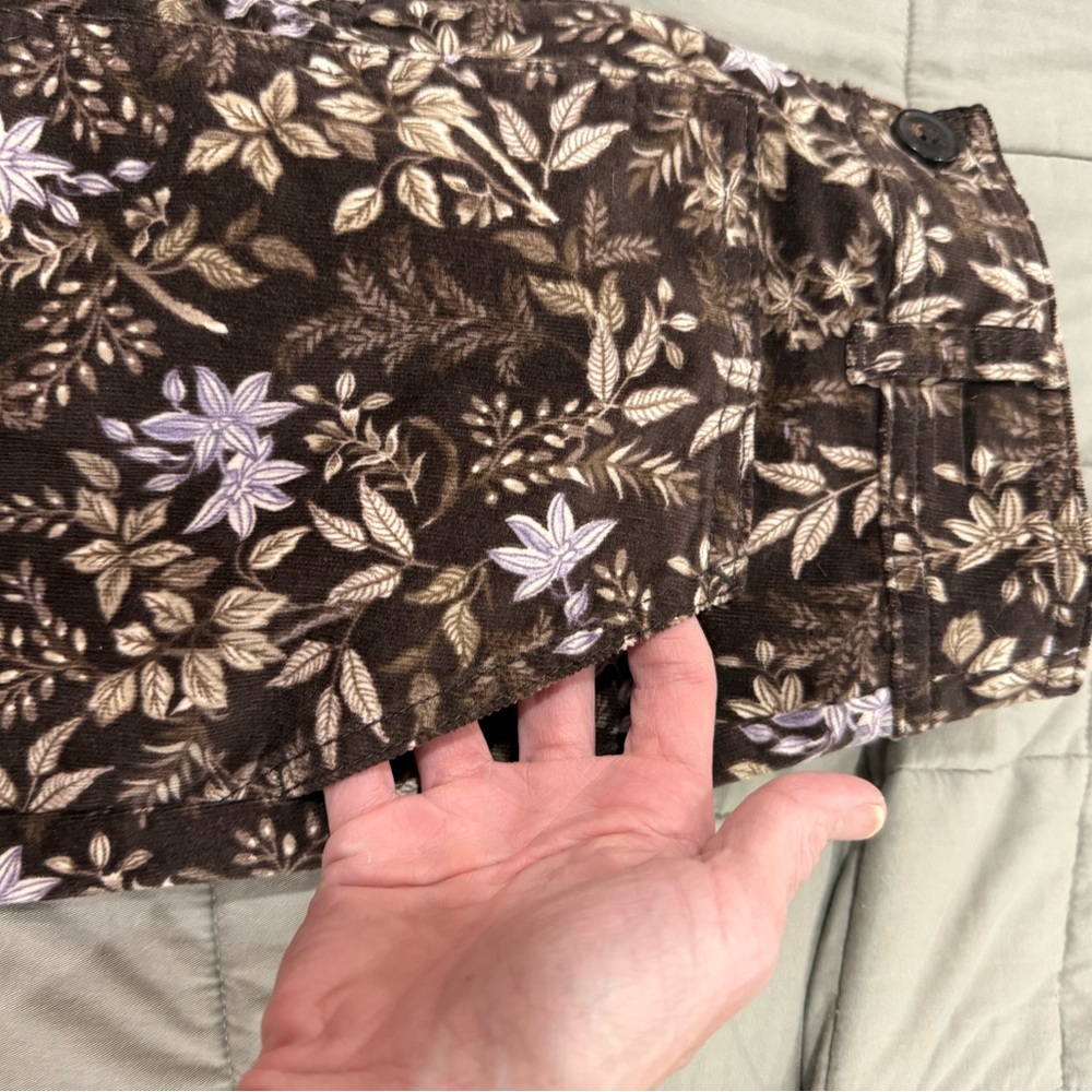 LOFT Petite Garden Corduroy Mini Pocket Skirt - iced espresso - Picture 5 of 6